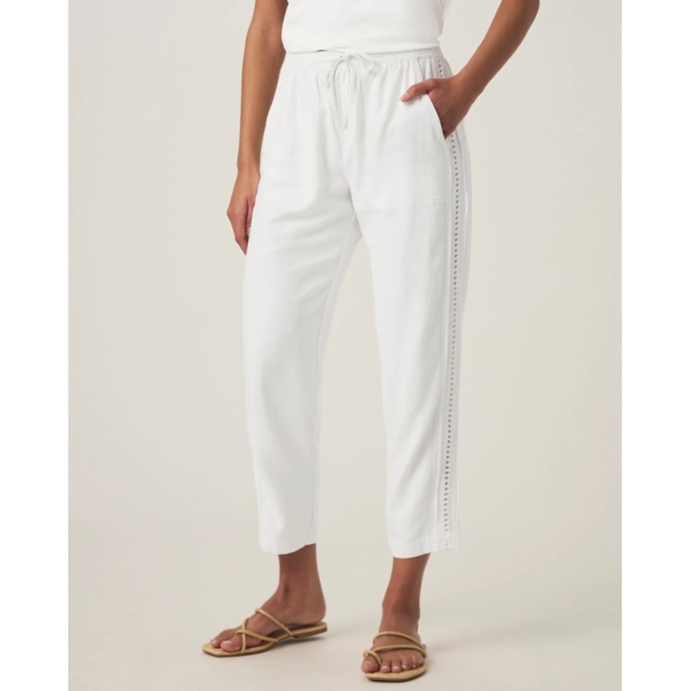 Splendid Angie Crochet Straight Leg Pant